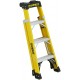 Fiberglass Cross Step Ladder: 4 ft