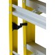 Fiberglass Cross Step Ladder: 8 ft