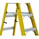Fiberglass Cross Step Ladder: 8 ft