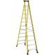 Fiberglass Cross Step Ladder: 12 ft