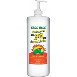 Sunscreen: Croc Bloc SPF 30, 1 litre