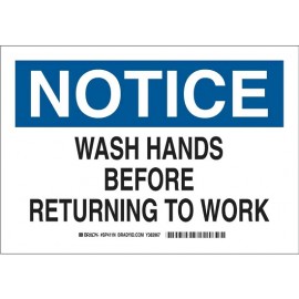 Sign: Polystyrene, Wash Hands