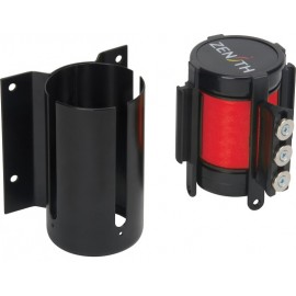Crowd Control Barriers: Magnetic 12' Red Wall Mount