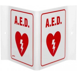 AED V Wall Sign