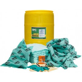 Spill Kit Drum: Hazwick Chemical, 38 gallon capacity