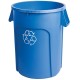 M2 Waste Container: 44 gal / 166 L, Red