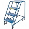 Rolling Step Stand: 4 Steps, 37" Platform Height