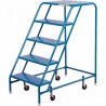 Rolling Step Stand: 5 Steps, 46" Platform Height