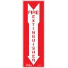 Fire Extinguisher Sign: Arrow Pointing Down