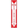 Fire Extinguisher Sign: adhesive vinyl