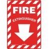 Fire Extinguisher Sign: adhesive vinyl