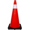 Traffic Cone: 28" PVC, 4" collar
