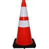 Traffic Cone: 28" Premium PVC, 6" collar, Wasip