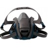 3M Quick Latch Half Mask Facepiece: silicone