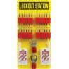 Lockout Tagout Station: 24 Nylon Locks