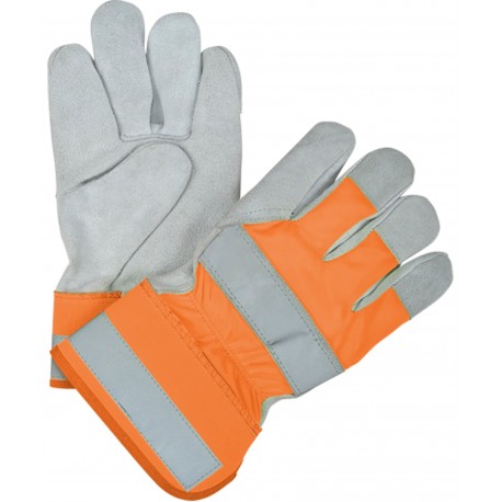 Fitters Glove: Thinsulate Lined, Premium Split Cowhide Large