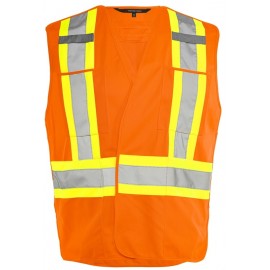 Safety Vest: solid fabric, 5 Point Tear-Away