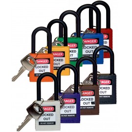 Safety Padlocks: Nylon Keyed Different