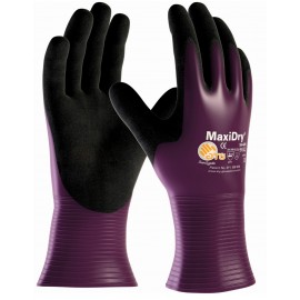 MaxiDry Nitrile Glove: Nylon Knit Liner