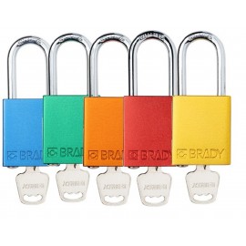 Aluminum Safety Padlocks - Keyed Different