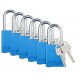 Aluminum Safety Padlocks - Keyed Different