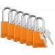 Aluminum Safety Padlocks - Keyed Different