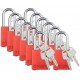 Aluminum Safety Padlocks - Keyed Different