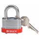 Brady Steel Padlock: 3/4", Purple