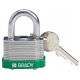 Brady Steel Padlock: 3/4", Purple