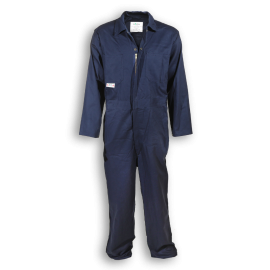 Coveralls: 100% Cotton, Navy Blue