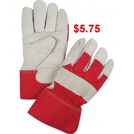 Fitters Glove: Acrylic Boa Lined, Grain Cowhide