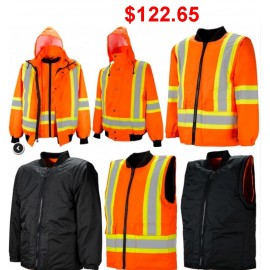 Safety Jacket: 6-in-1 Ground Force, Orange