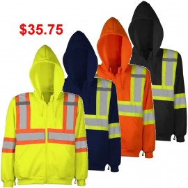 Safety Hoodie: poly fleece, Ground Force