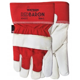 Red Baron Fitter's Gloves: Sherpa Lined, Grain Cowhide