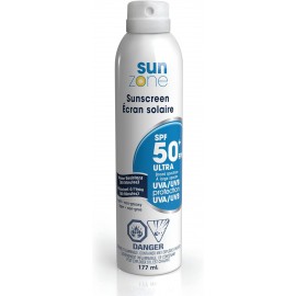 Sunscreen: Sunzone SPF 50, 177 mL.