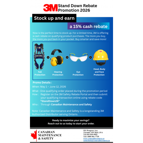 3M Stand Down Cash Rebate Promo 2026