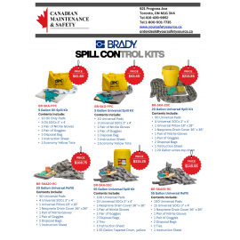 BRADY Spill Control Kits Promotion
