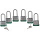 Brady Steel Padlock: 2", Green