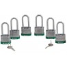 Brady Steel Padlock: 2", Green