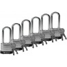 Brady Steel Padlock: 3/4", Purple