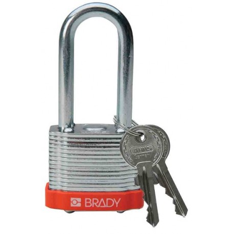 Brady Steel Padlock: 2", Orange