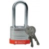 Brady Steel Padlock: 3/4", Purple