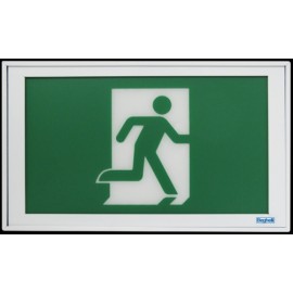 Running Man Exit Sign