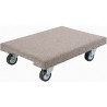 Wood Dolly: Carpeted Medium Duty