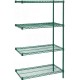 Wire Shelving Add-On 4 Shelf, Green Epoxy