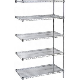 Wire Shelving Add-On: 5 Shelf, Chromate