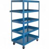 Knocked-Down Shelf Carts - 5-Shelf Utility Trucks
