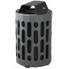 Stingray Waste Receptacle: black