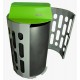 Stingray Waste Receptacle: blue