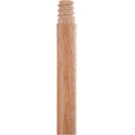 Broom Handle: wood, threaded